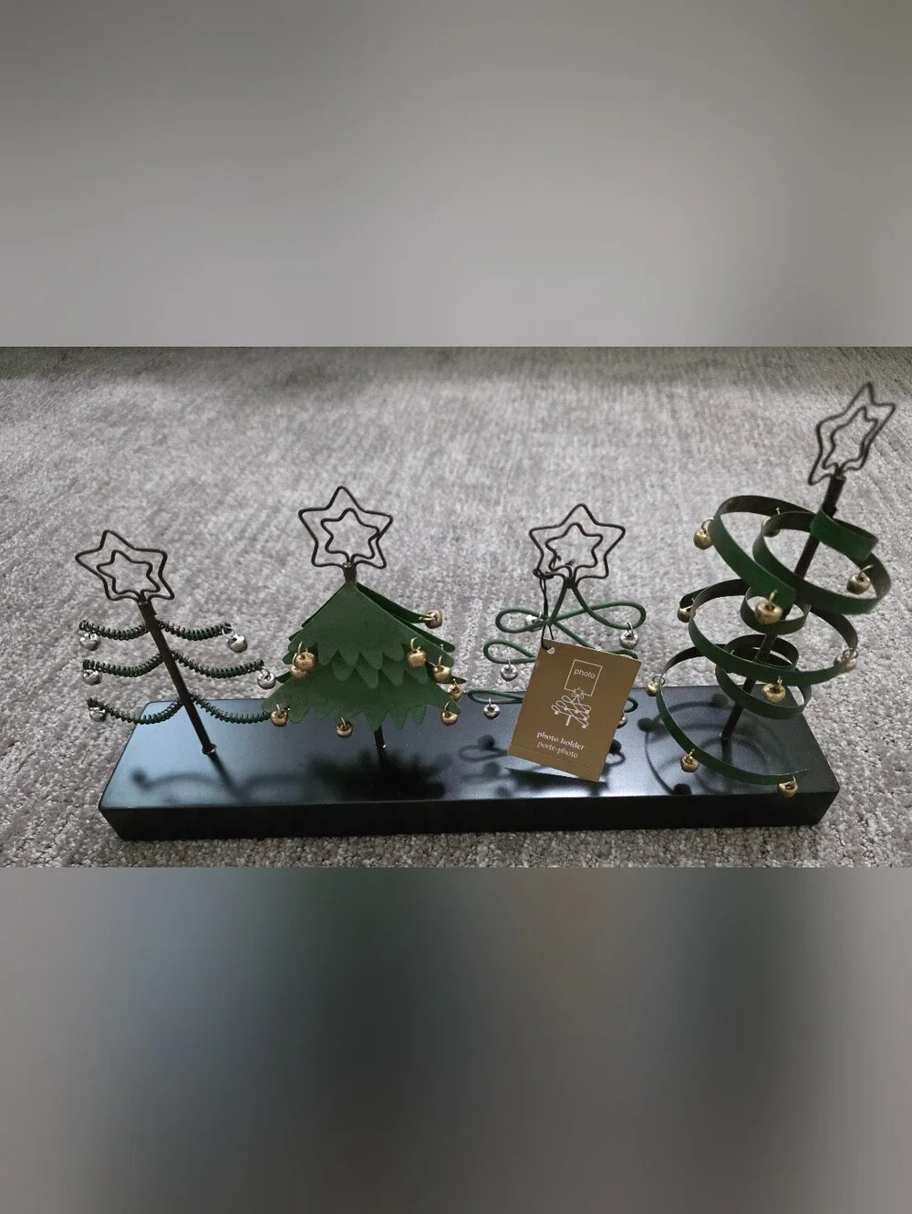 NWT Pier One Imports Christmas Tree Picture Holder Cottagecore Winter Whimsical